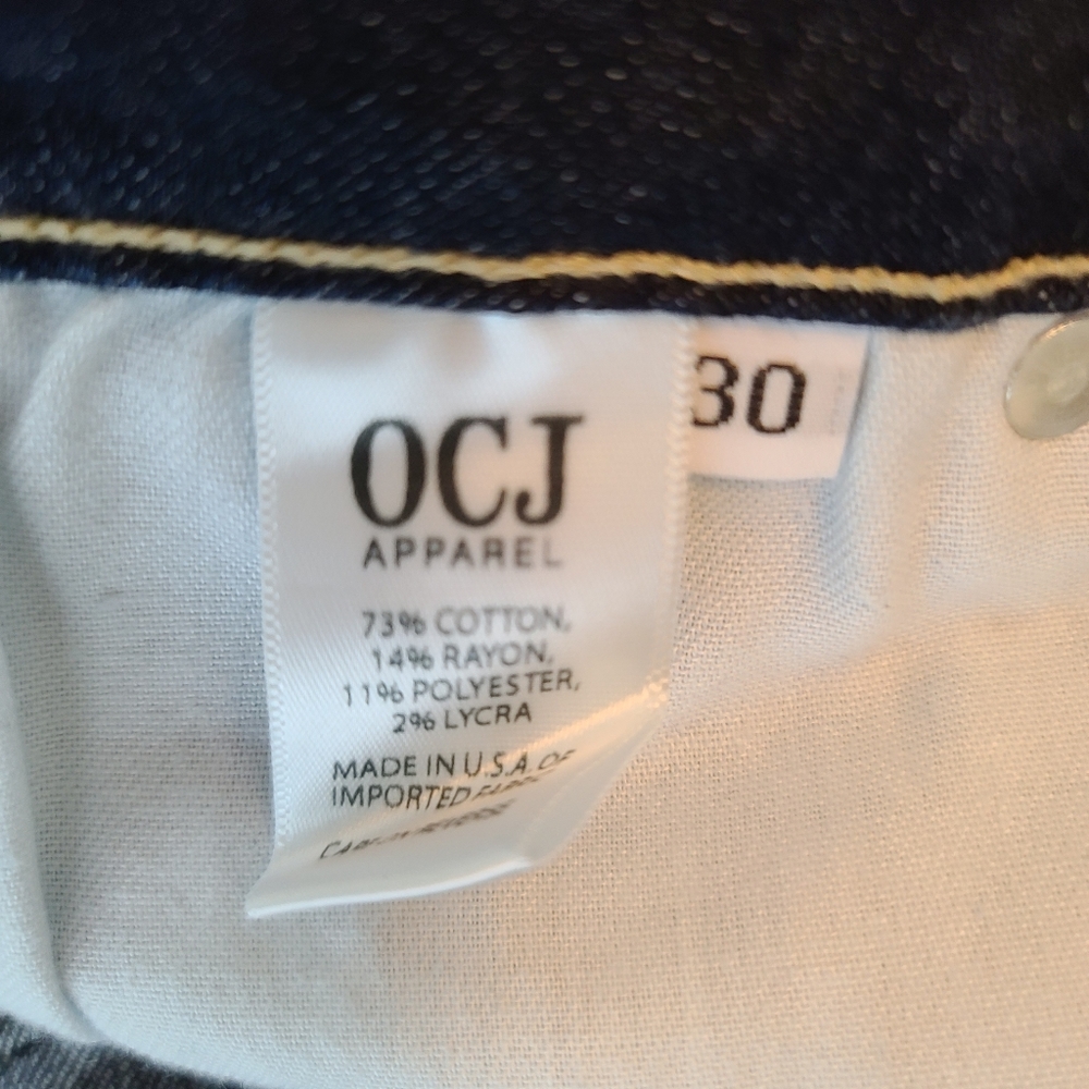 OCJ Apparel TCU Go Frogs Print Collegiate Jeans - Picture 8 of 9